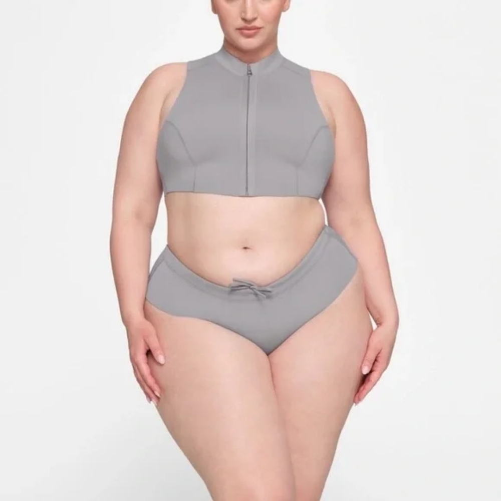 Skims Sport Swim Mock Neck Top